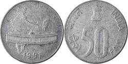 World Coins - Coin, INDIA-REPUBLIC, 50 Paise, 1991