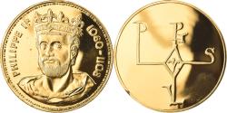World Coins - France, Medal, Les Rois de France, Philippe Ier, History, , Vermeil