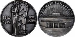 World Coins - France, Medal, Monument de l'Hartmannswillerkopf, 1925, Silvered bronze