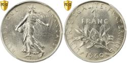 World Coins - Coin, France, Semeuse, Franc, 1960, Paris, PCGS, MS65, Nickel, KM:925.1, graded
