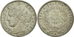 World Coins - Coin, France, Cérès, 2 Francs, 1887, Paris, , Silver, Gadoury:530a
