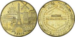 World Coins - France, Token, Touristic token, Paris - Les 4 monuments, Arts & Culture, 2010