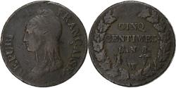 World Coins - France, 5 Centimes, Dupré, AN 8, Lille, Copper, , Gadoury:126a, KM:640
