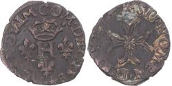 World Coins - Coin, Italy, Delfino Tizzone, Liard, 1584, Desana, comté de Desana,