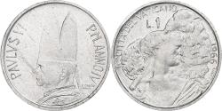 World Coins - Vatican, Paul VI, 1 Lire, 1966 - Anno IV, Rome, Aluminum, , KM:84