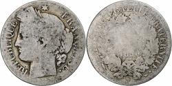 World Coins - France, Franc, Cérès, 1850, Strasbourg, Silver, , Gadoury:457, KM:759.2