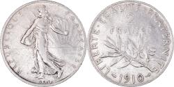 World Coins - Coin, France, Semeuse, 2 Francs, 1910, Paris, , Silver, KM:845.1