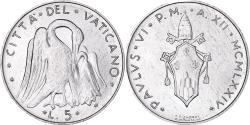 World Coins - Coin, VATICAN CITY, Paul VI, 5 Lire, 1974, Roma, , Aluminum, KM:118