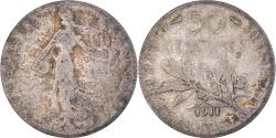 World Coins - Coin, France, Semeuse, 50 Centimes, 1911, Paris, , Silver, KM:854