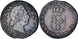 World Coins - Coin, France, Louis XV, 1/2 Sol à la vieille tête, 1772, Montpellier