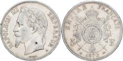 World Coins - France, Napoleon III, 5 Francs, 1870, Paris, Silver, , Gadoury:739