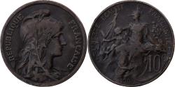 World Coins - France, 10 Centimes, Dupuis, 1916 ★, Paris, Bronze, , Gadoury:277