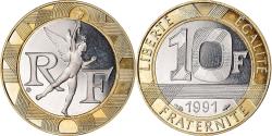 World Coins - Coin, France, Génie, 10 Francs, 1991, Paris, BE, , Aluminum-Bronze