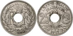 World Coins - France, 25 Centimes, Lindauer, 1917, Paris, Souligné, Nickel,