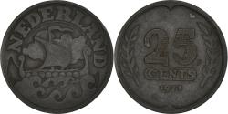 World Coins - Coin, Netherlands, Wilhelmina I, 25 Cents, 1941, , Zinc, KM:174