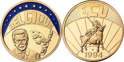 World Coins - Belgium, Medal, Ecu Europa, 1994, Copper Gilt,