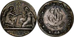 World Coins - France, Medal, Noces, Mariage, Religion, 1898, Silver, Petit,