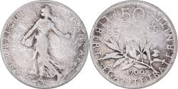 World Coins - Coin, France, Semeuse, 50 Centimes, 1900, Paris, , Silver, KM:854
