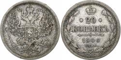 World Coins - Russia, Nicholas II, 20 Kopeks, 1906, Saint Petersburg, Silver,