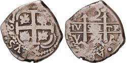 World Coins - Bolivia, Spanish Colony, Philip V, 2 Reales, 1721, Potosi, COB, Silver