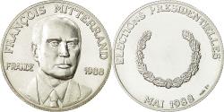 World Coins - France, Medal, Mitterrand, Elections Présidentielles, 1988, , Silver
