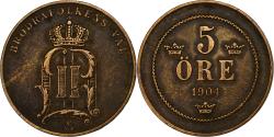 World Coins - Denmark, Christian IX, 5 Öre, 1904, Copenhagen, Bronze, , KM:794.2