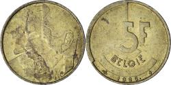 World Coins - Belgium, 5 Francs, 1986