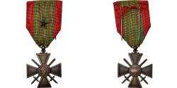 World Coins - France, Croix de Guerre, Medal, 1939-1940, Une Citation, Excellent Quality