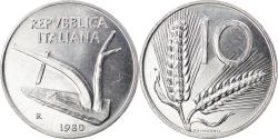 World Coins - Coin, Italy, 10 Lire, 1980, Rome, , Aluminum, KM:93
