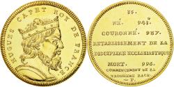 World Coins - France, Medal, Les Rois de France, Hugues Capet, , Copper-Nickel Gilt