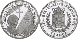 World Coins - France, Medal, Canonisation de Jean Paul II, 2014, Silver, Proof,