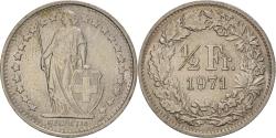 World Coins - Coin, Switzerland, 1/2 Franc, 1971, Bern, , Copper-nickel, KM:23a.1