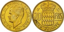 World Coins - Coin, Monaco, Rainier III, 20 Francs, 1950, Paris, ESSAI,