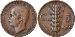 World Coins - Coin, Italy, Vittorio Emanuele III, 5 Centesimi, 1924, Rome, , Bronze