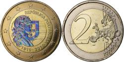 World Coins - Portugal, 2 Euro, Portuguese Republic, Iridescent, 2010, Lisbon, Bi-Metallic