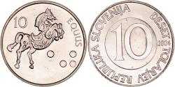 World Coins - Coin, Slovenia, 10 Tolarjev, 2004, , Copper-nickel, KM:41