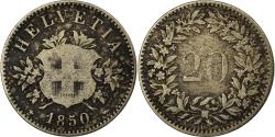 World Coins - Coin, Switzerland, 20 Rappen, 1850, Bern, , Billon, KM:7