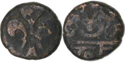 World Coins - French India, Louis XV, Doudou, n.d. (1715-1774), Pondicherry, Bronze,