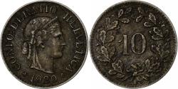 World Coins - Switzerland, 10 Rappen, 1920, Bern, Copper-nickel, , KM:27