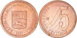 World Coins - Coin, Venezuela, 5 Centimos, 2007, Maracay, , Copper Plated Steel