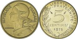 World Coins - Coin, France, Marianne, 5 Centimes, 1975, Monnaie de Paris, série FDC