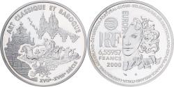 World Coins - France, 6.55957 Francs, Europa - L'art classique et baroque, 2000, Paris, Proof