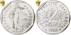 World Coins - France, 2 Francs, Semeuse, 1985, Paris, Nickel, PCGS, , Gadoury:547