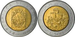 World Coins - Coin, San Marino, 500 Lire, 1988, Rome, , Bi-Metallic, KM:226