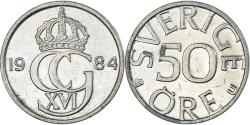 World Coins - Sweden, 50 Öre, 1984