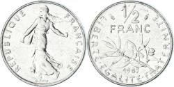 World Coins - Coin, France, 1/2 Franc, 1987