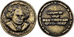World Coins - France, Medal, Beethoven, Collection les Grands Prix du Disque, Bronze