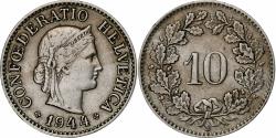 World Coins - Switzerland, 10 Rappen, 1944, Bern, Copper-nickel, , KM:27