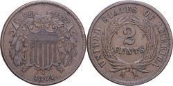 Us Coins - United States, 2 Cents, 1864, Philadelphia, Copper-Tin-Zinc, , KM:94