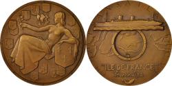 World Coins - France, Medal, Compagnie Générale Transatlantique, Ile-de-France, Shipping